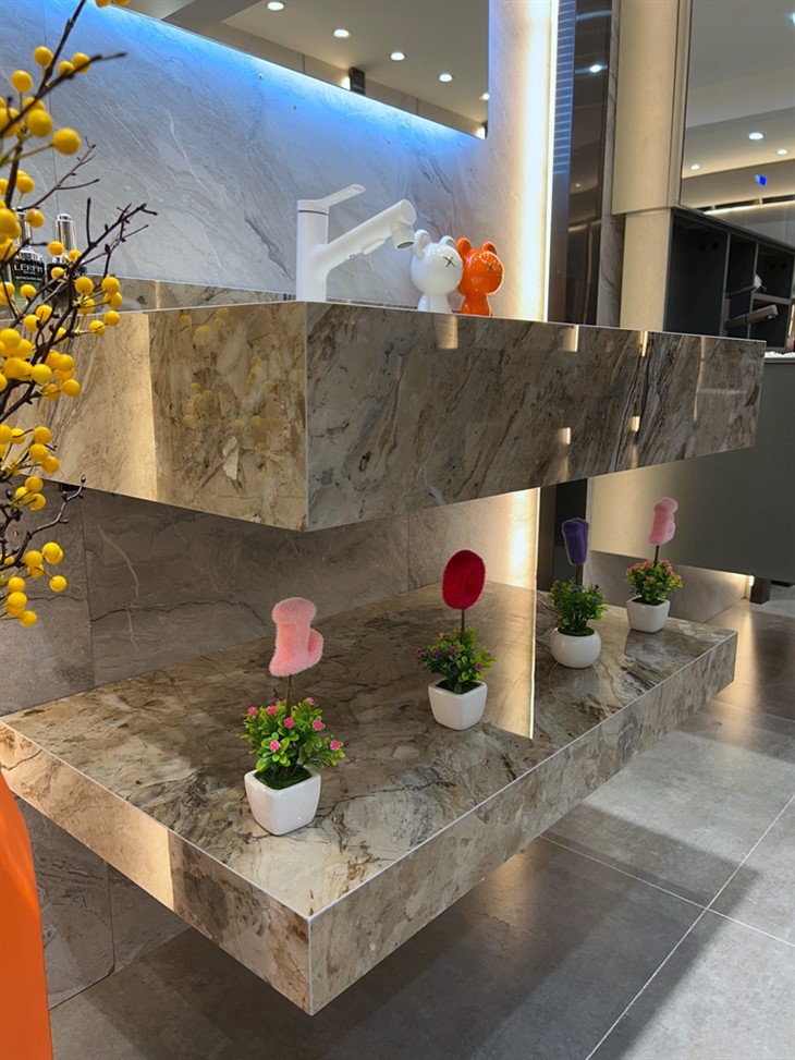 Bathroom Glossy Slate Cabinet