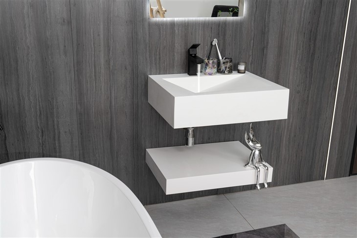 Small Space Resin Bathroom Countertop